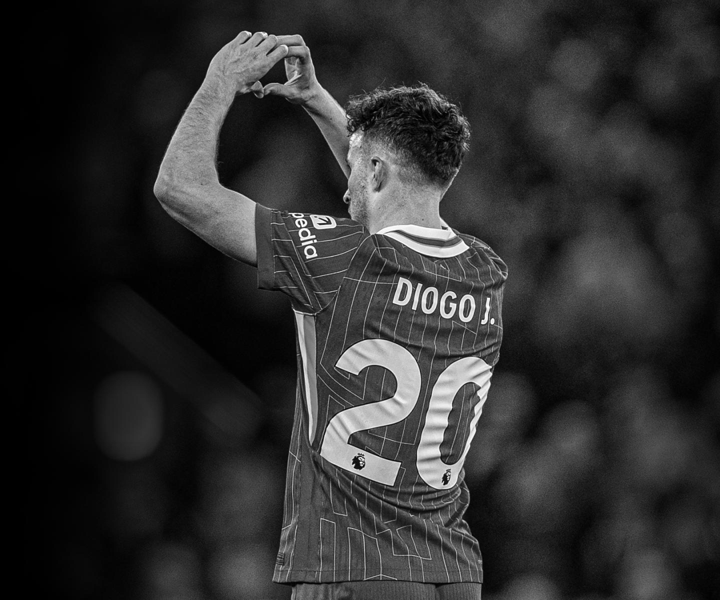 Diogo Jota, Liverpool's number 20, commemorated in the football analytics project 'number twenty'